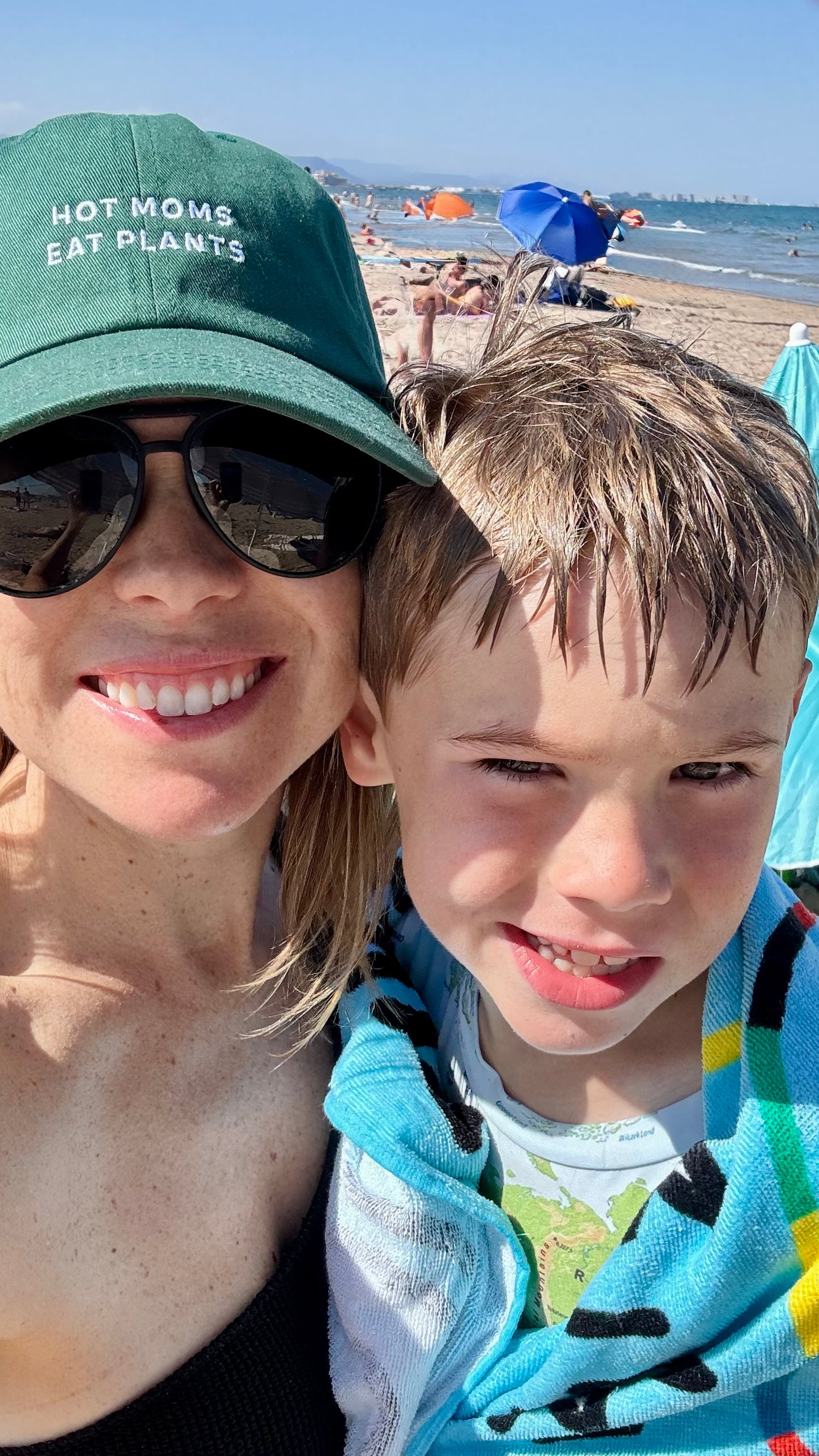 Hot Moms Eat Plants Baseball Cap: Embroidered Dad Cap, Vegan Mom Gift, Plant Powered Hat, Gift for Plant Based Mama