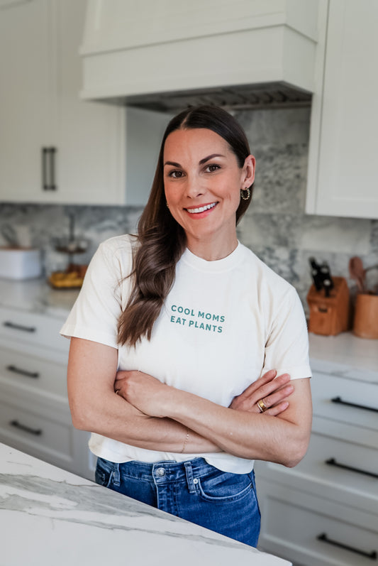 Cool Moms Eat Plants Boxy Crop Tee